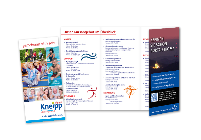 Kneipp Verein Porta Westfalica Leporello