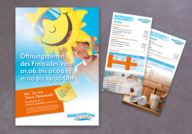 PORTA-BAD Grafikdesignbeispiele
