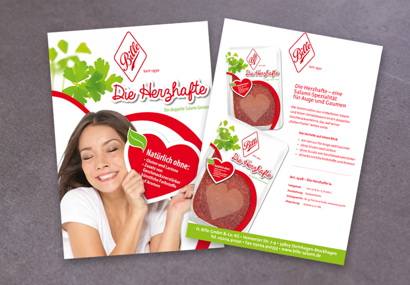 H.Bille GmbH Anzeigen- und Flyerdesign